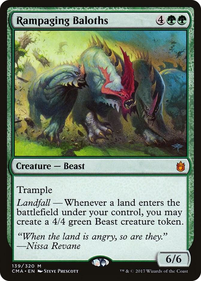 Rampaging Baloths #139 M - Commander Anthology Pokemon card