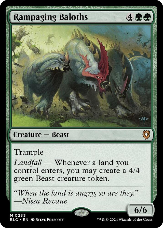 0233 Rampaging Baloths M Commander: Bloomburrow