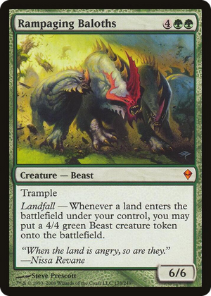 0178 Rampaging Baloths (Zendikar) M Oversize Cards