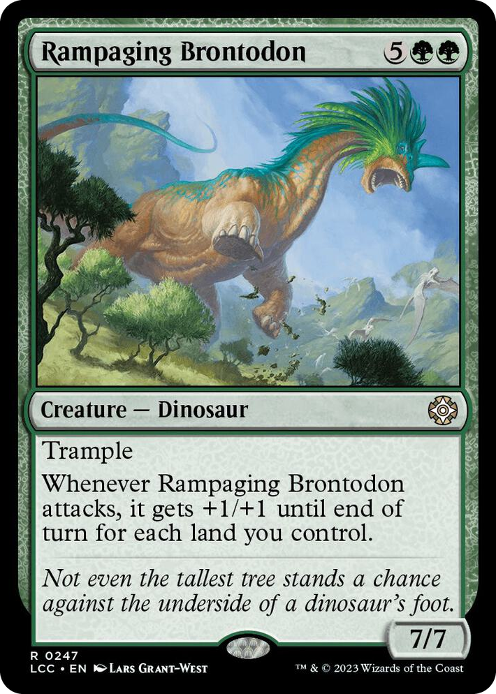 0247 Rampaging Brontodon R Commander: The Lost Caverns of Ixalan