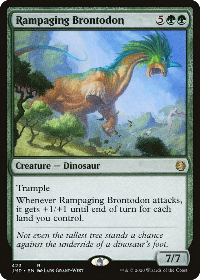 0423 Rampaging Brontodon R Jumpstart