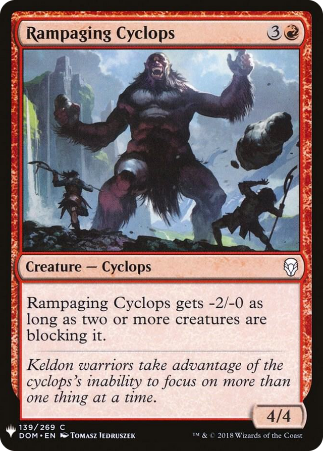 0139 Rampaging Cyclops C The List Reprints