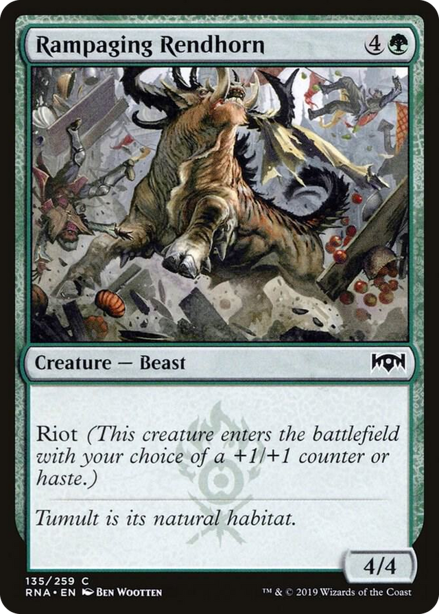 0135 Rampaging Rendhorn C Ravnica Allegiance