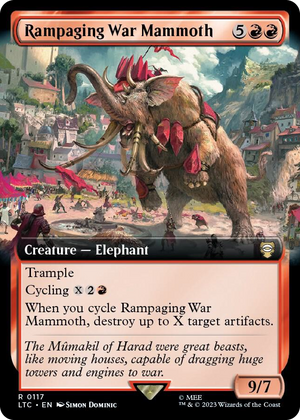 0117 Rampaging War Mammoth (Extended Art) R Commander: The Lord of the Rings: Tales of Middle-earth