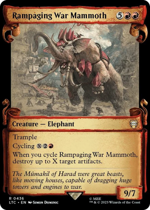 0436 Rampaging War Mammoth (Showcase Scrolls) R Commander: The Lord of the Rings: Tales of Middle-earth