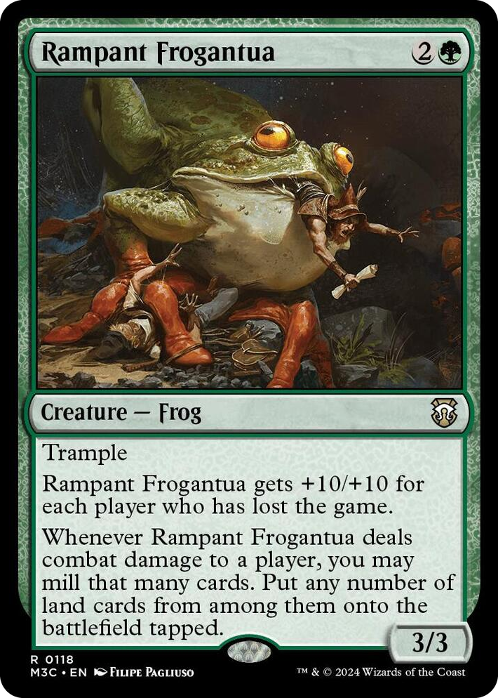0118 Rampant Frogantua R Commander: Modern Horizons 3