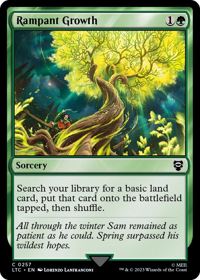 Rampant Growth #257 C - Commander: The Lord of the Rings: Tales of Middle-earth Pokemon card