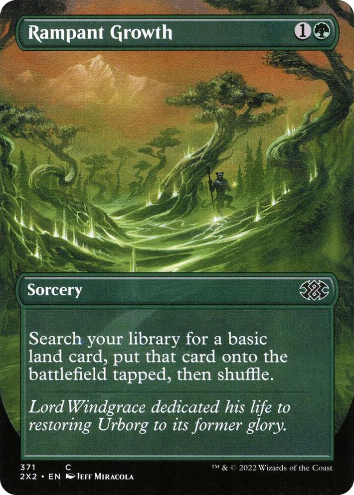 0371 Rampant Growth (Borderless) C Double Masters 2022