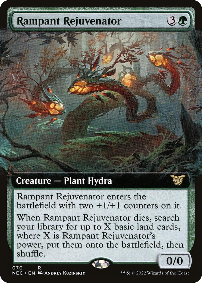 0070 Rampant Rejuvenator (Extended Art) R Commander: Kamigawa: Neon Dynasty