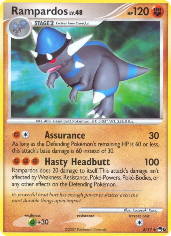 0005 Rampardos Rare POP Series 6