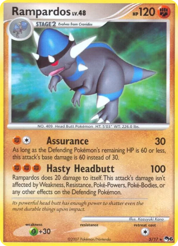 0005 Rampardos Rare POP Series 6