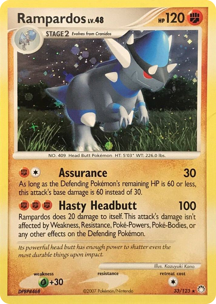 0033 Rampardos - 33/123 (Cosmos Holo) Holo Rare Deck Exclusives