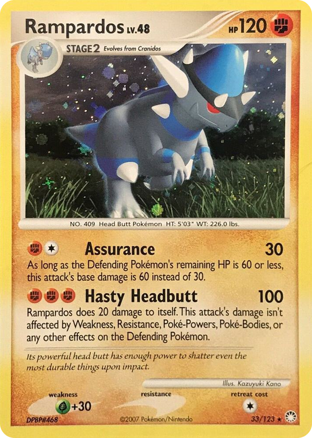 0033 Rampardos - 33/123 (Cosmos Holo) Holo Rare Deck Exclusives