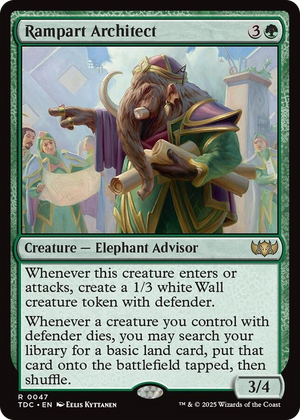 0047 Rampart Architect R Commander: Tarkir: Dragonstorm