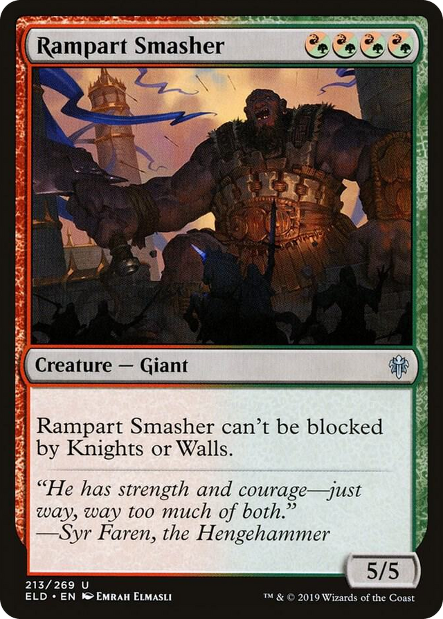 0213 Rampart Smasher U Throne of Eldraine