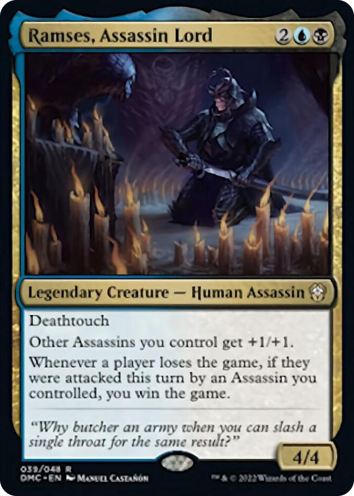 0039 Ramses, Assassin Lord R Commander: Dominaria United