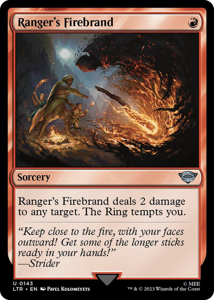 Ranger's Firebrand #143 U - Universes Beyond: The Lord of the Rings: Tales of Middle-earth Pokemon card