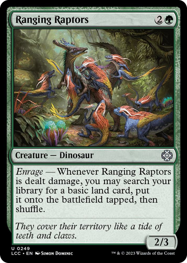 0249 Ranging Raptors U Commander: The Lost Caverns of Ixalan