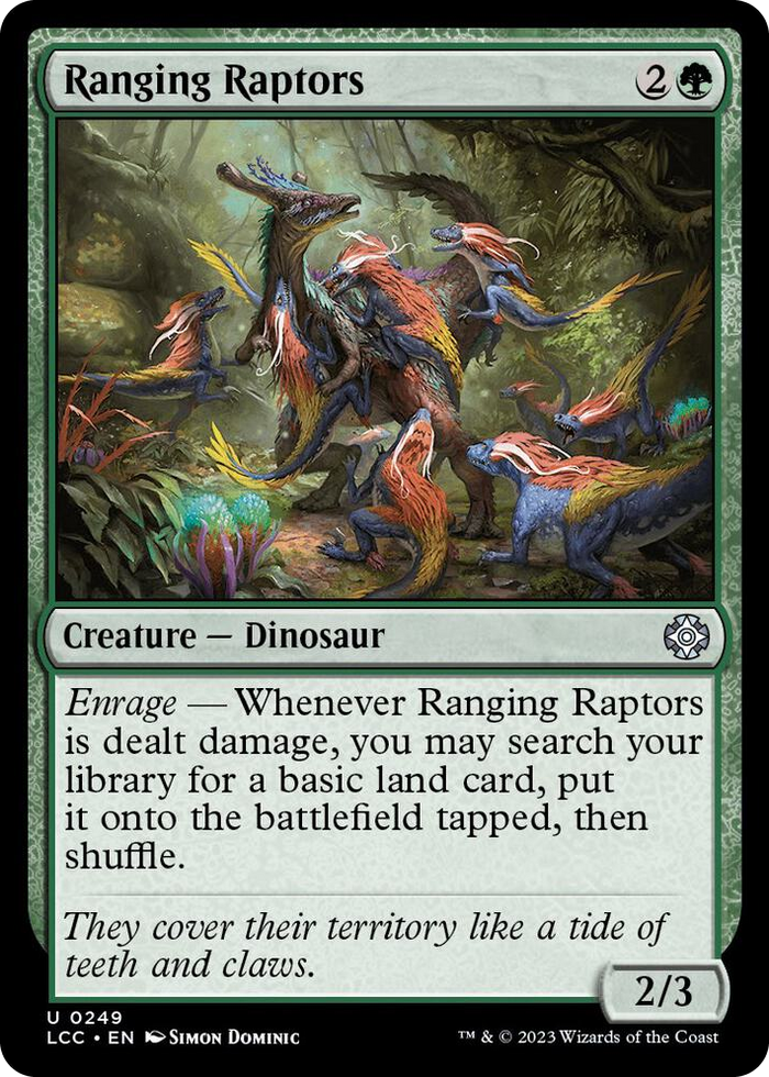 Ranging Raptors #249 U - Commander: The Lost Caverns of Ixalan Pokemon card
