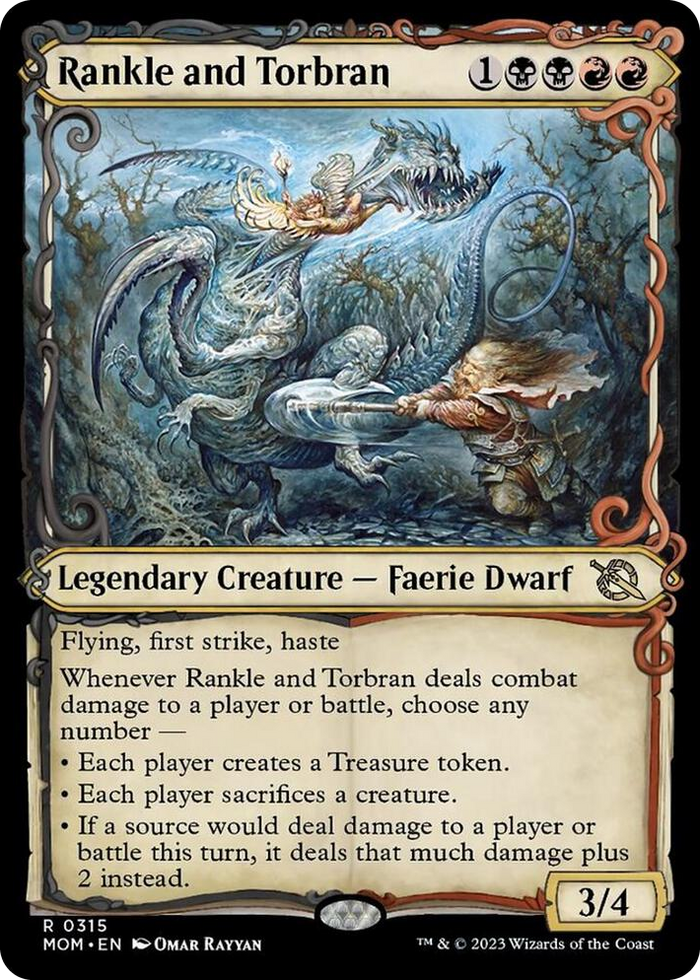 Rankle and Torbran (Showcase) #315 R - March of the Machine Pokemon card