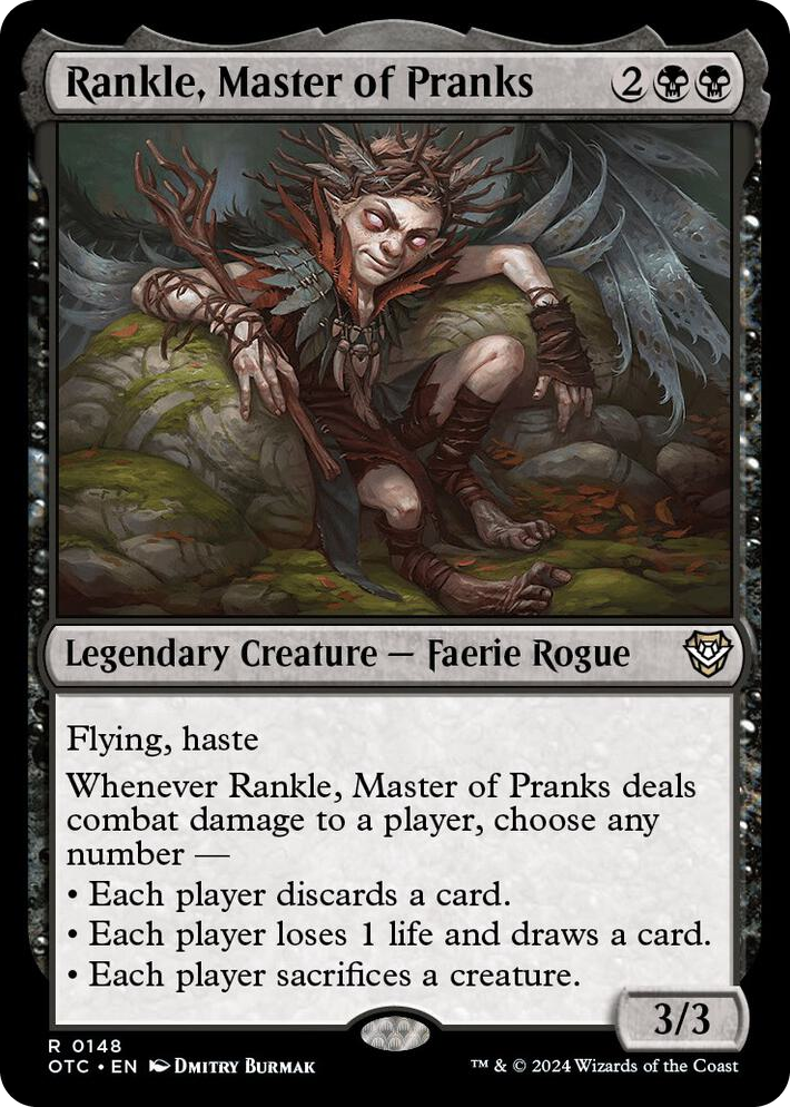 0148 Rankle, Master of Pranks R Commander: Outlaws of Thunder Junction