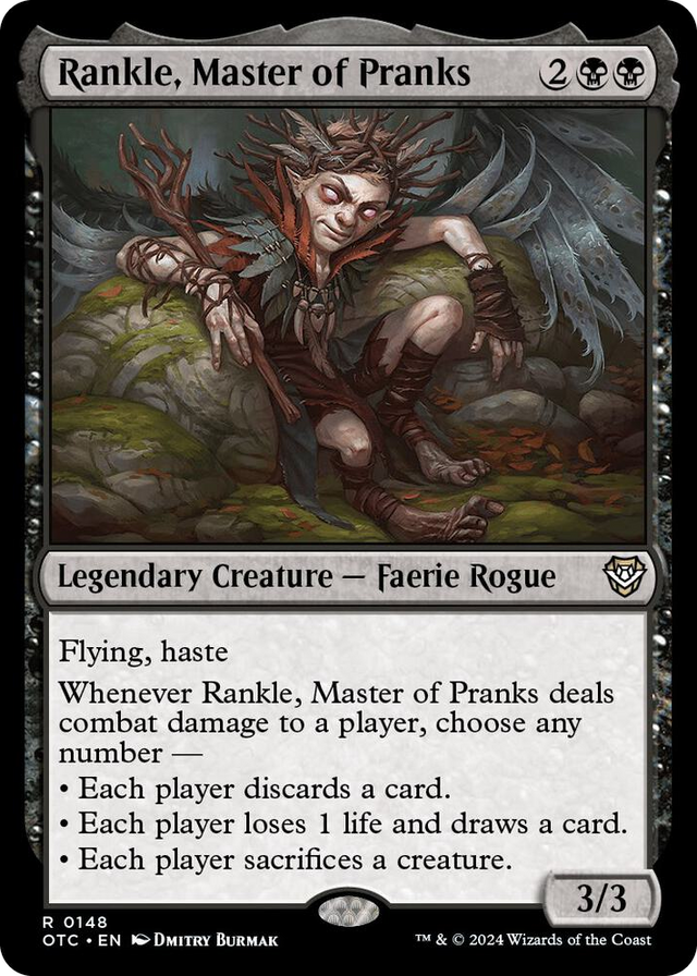 0148 Rankle, Master of Pranks R Commander: Outlaws of Thunder Junction