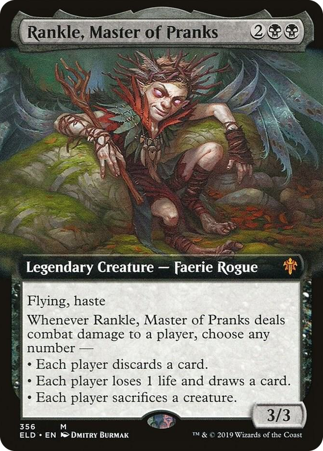 0356 Rankle, Master of Pranks (Extended Art) M Throne of Eldraine
