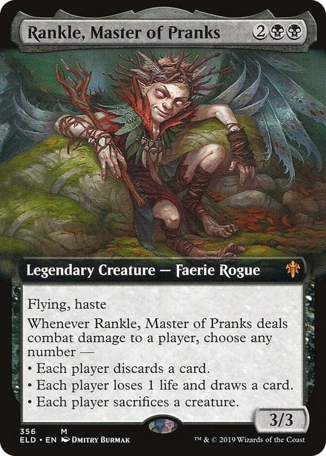 0356 Rankle, Master of Pranks (Extended Art) M Throne of Eldraine