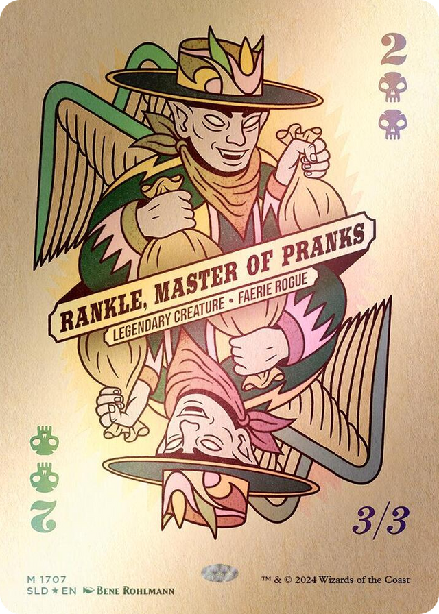 1707 Rankle, Master of Pranks (Rainbow Foil) R Secret Lair Drop Series