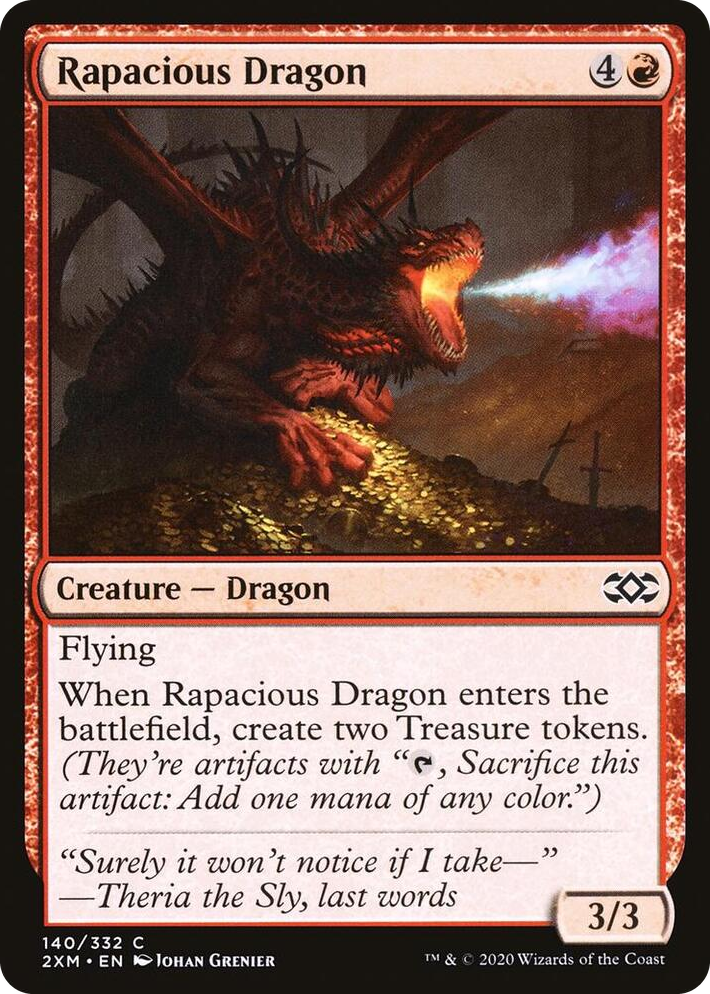 0140 Rapacious Dragon C Double Masters