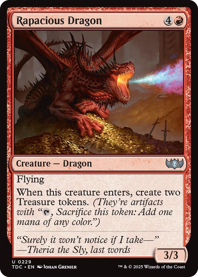 0229 Rapacious Dragon U Commander: Tarkir: Dragonstorm