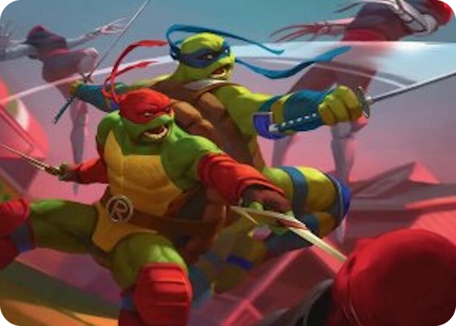 0016 Raph & Leo, Sibling Rivals Art Card S Art Series: Teenage Mutant Ninja Turtles
