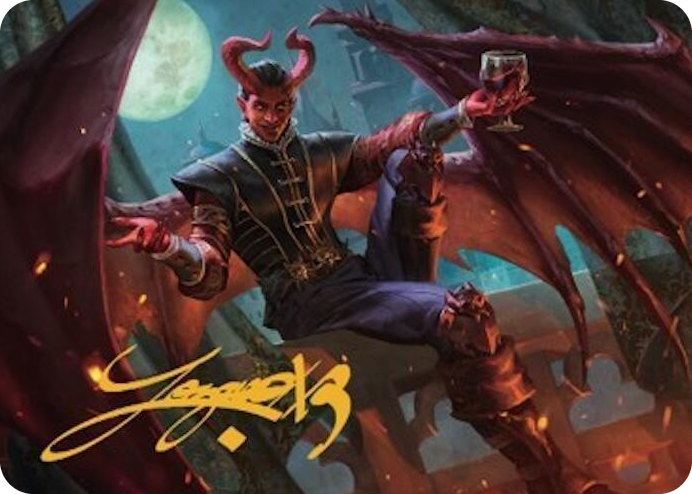 0040 Raphael, Fiendish Savior Art Card (40/81) (Gold-Stamped Signature) S Art Series: Commander Legends: Battle for Baldur's Gate