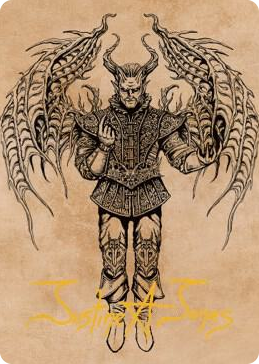 0075 Raphael, Fiendish Savior Art Card (75/81) (Gold-Stamped Signature) S Art Series: Commander Legends: Battle for Baldur's Gate