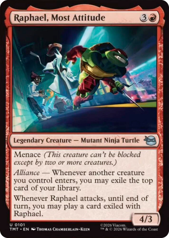 0101 Raphael, Most Attitude U Teenage Mutant Ninja Turtles