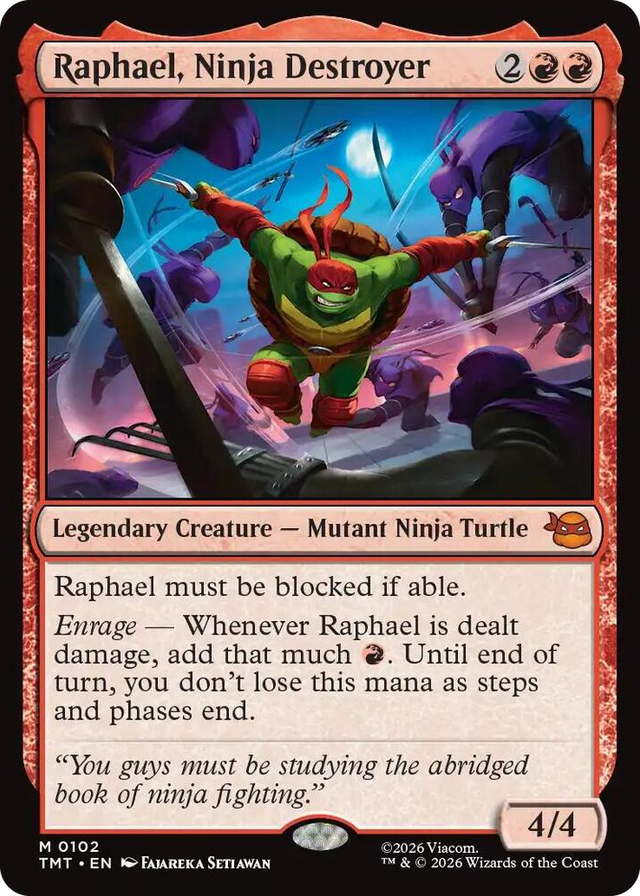 0102 Raphael, Ninja Destroyer M Teenage Mutant Ninja Turtles
