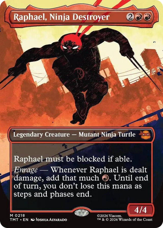 0218 Raphael, Ninja Destroyer (Borderless) M Teenage Mutant Ninja Turtles