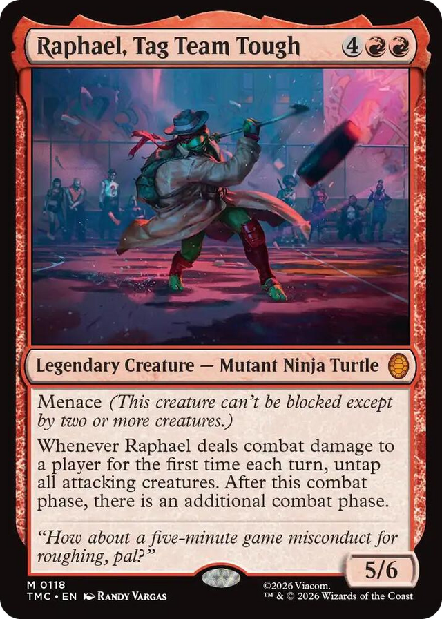 0118 Raphael, Tag Team Tough M Commander: Teenage Mutant Ninja Turtles