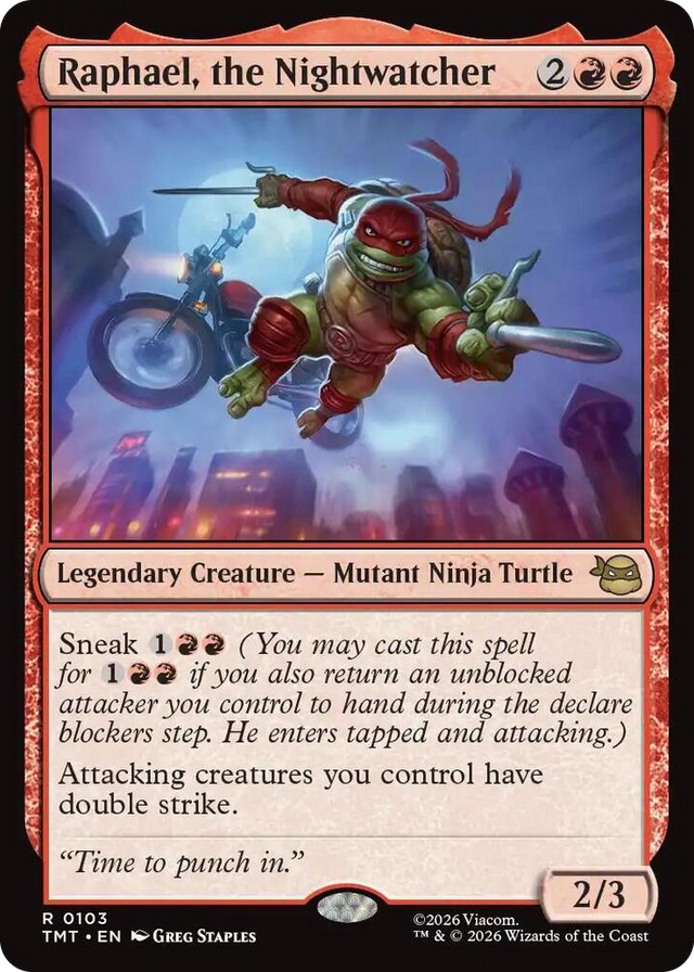 0103 Raphael, the Nightwatcher R Teenage Mutant Ninja Turtles