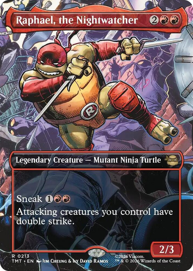 0213 Raphael, the Nightwatcher (Borderless) R Teenage Mutant Ninja Turtles