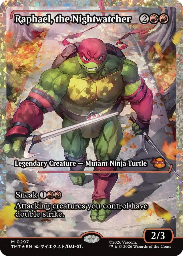 0297 Raphael, the Nightwatcher (Showcase) (Fracture Foil) M Teenage Mutant Ninja Turtles