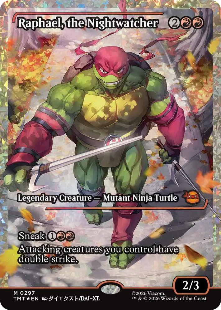 0297 Raphael, the Nightwatcher (Showcase) (Fracture Foil) M Teenage Mutant Ninja Turtles