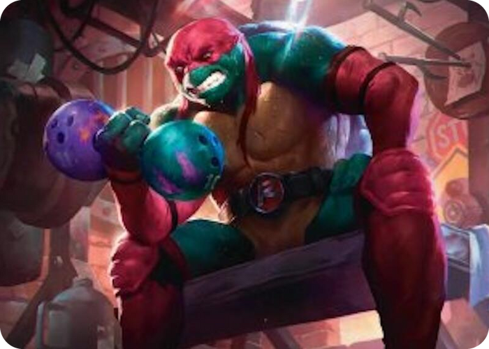 Raphael, Tough Turtle Art Card #9 S - Art Series: Teenage Mutant Ninja Turtles Pokemon card