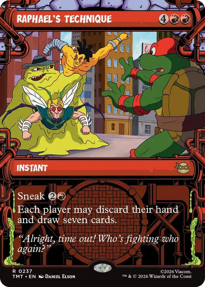 Raphael's Technique (Showcase) #237 R - Teenage Mutant Ninja Turtles Pokemon card