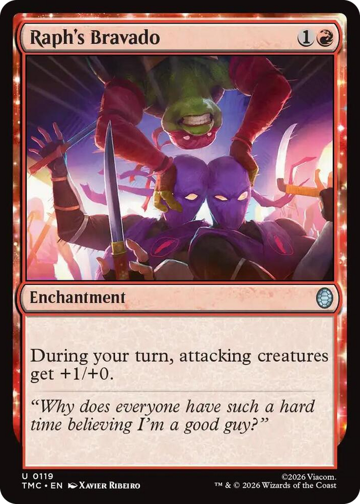 Raph's Bravado #119 U - Commander: Teenage Mutant Ninja Turtles Pokemon card