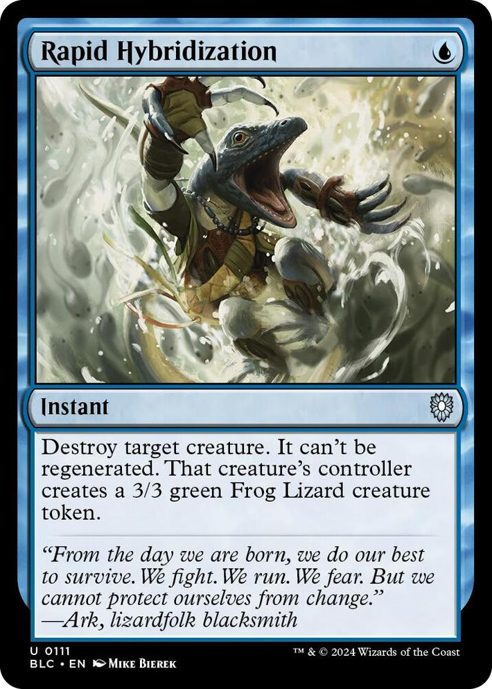 0111 Rapid Hybridization U Commander: Bloomburrow