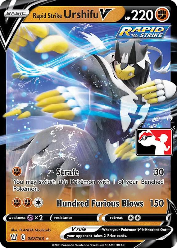0087 Rapid Strike Urshifu V Ultra Rare Prize Pack Series Cards