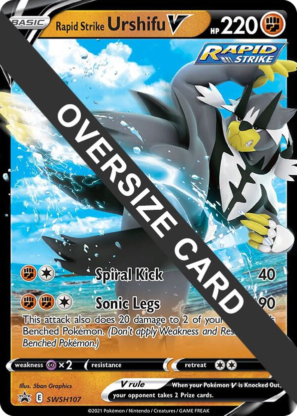 0107 Rapid Strike Urshifu V - SWSH107 Promo Jumbo Cards