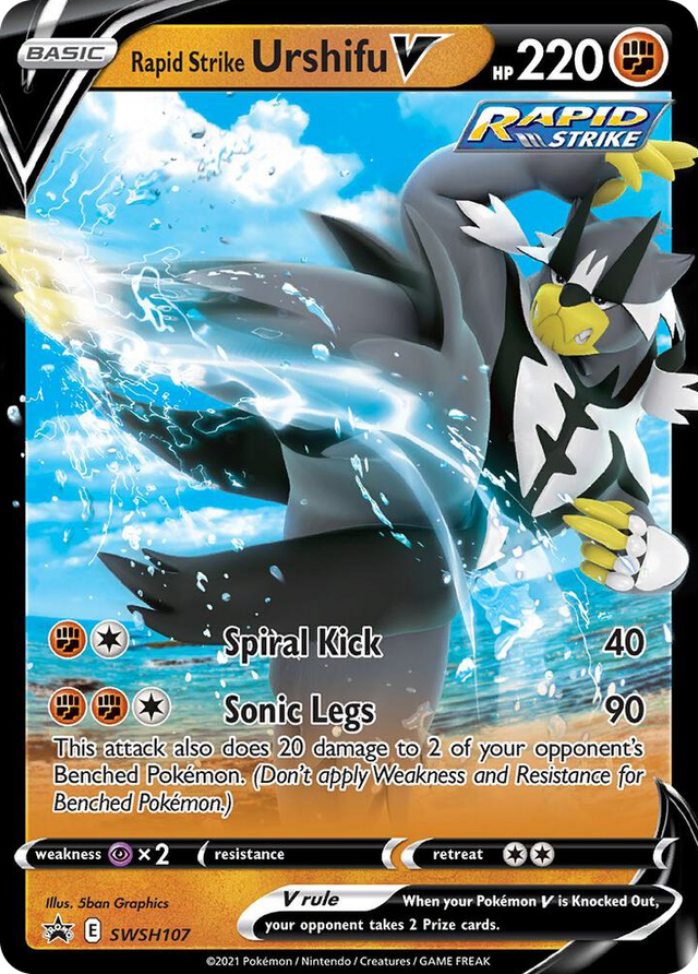 0107 Rapid Strike Urshifu V - SWSH107 Promo Sword & Shield Promo Cards