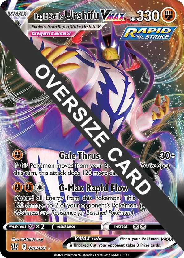 0088 Rapid Strike Urshifu VMAX Promo Jumbo Cards
